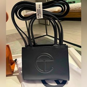 Small Black Telfar Shopping Bag